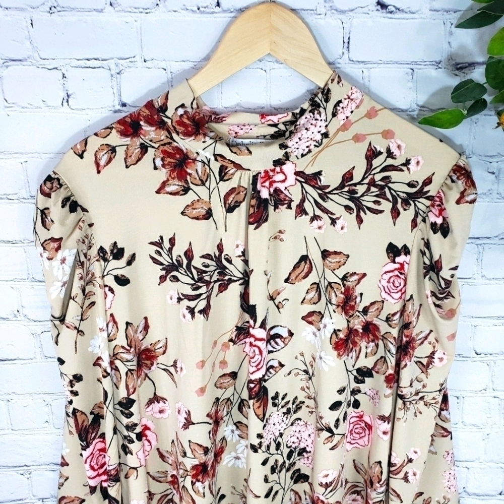 OPHELIA ROE Floral Stretch Blouse Size 1X - Picture 3 of 8